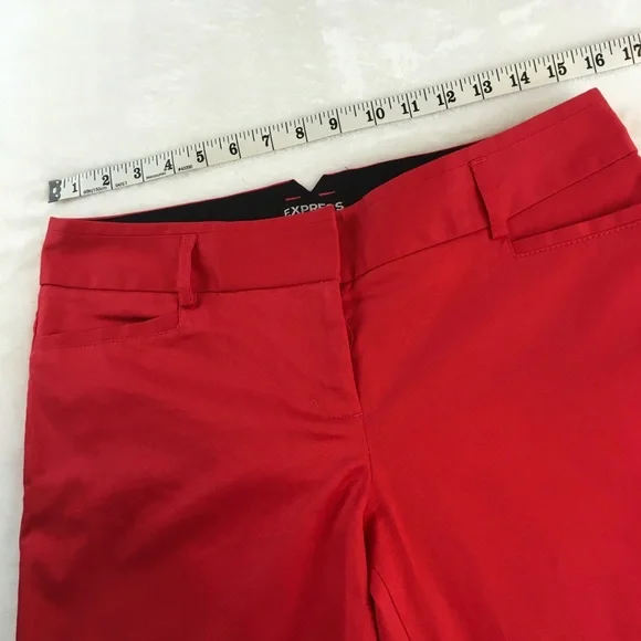 Express Red Pants Size 4 Short - Picture 4 of 10